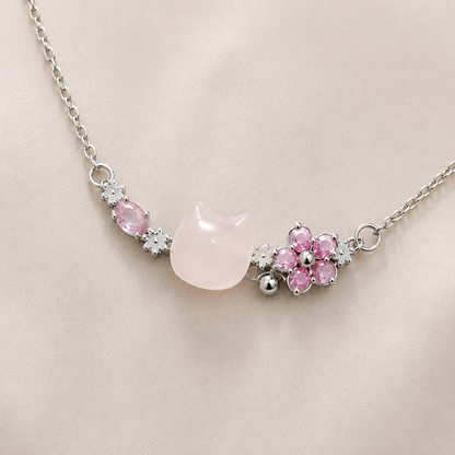 Collier chat sakura 🌸