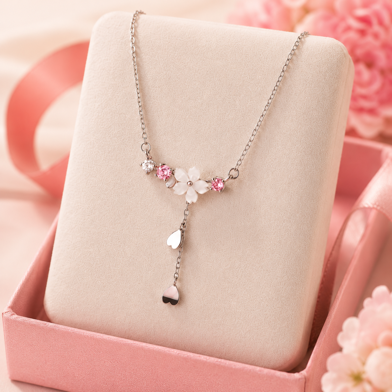 Collier fleur de sakura 🌸