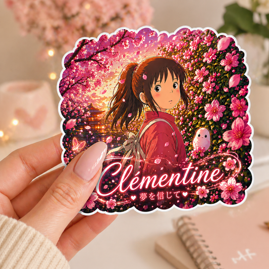 Sticker personnalisé Le voyage de Chihiro