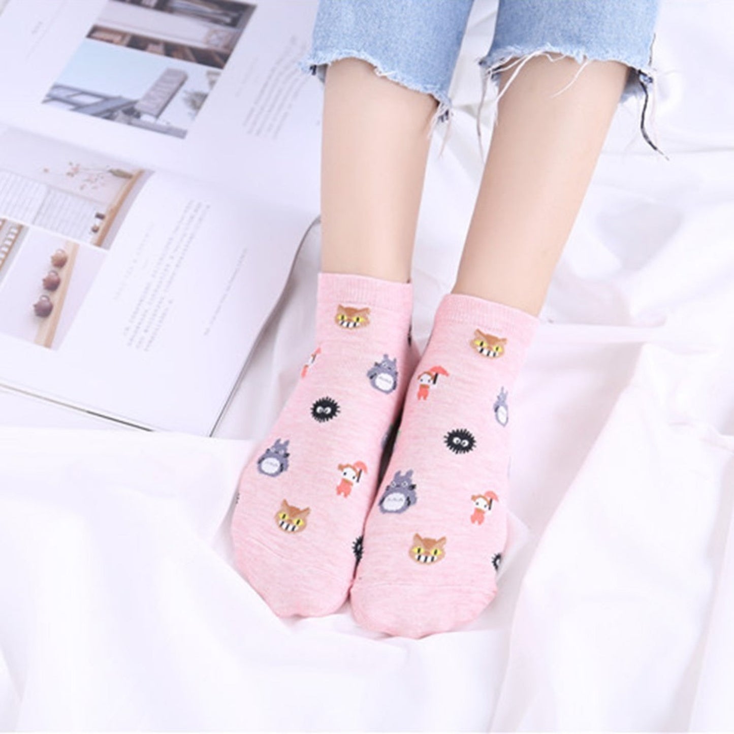 Chaussettes motif Totoro