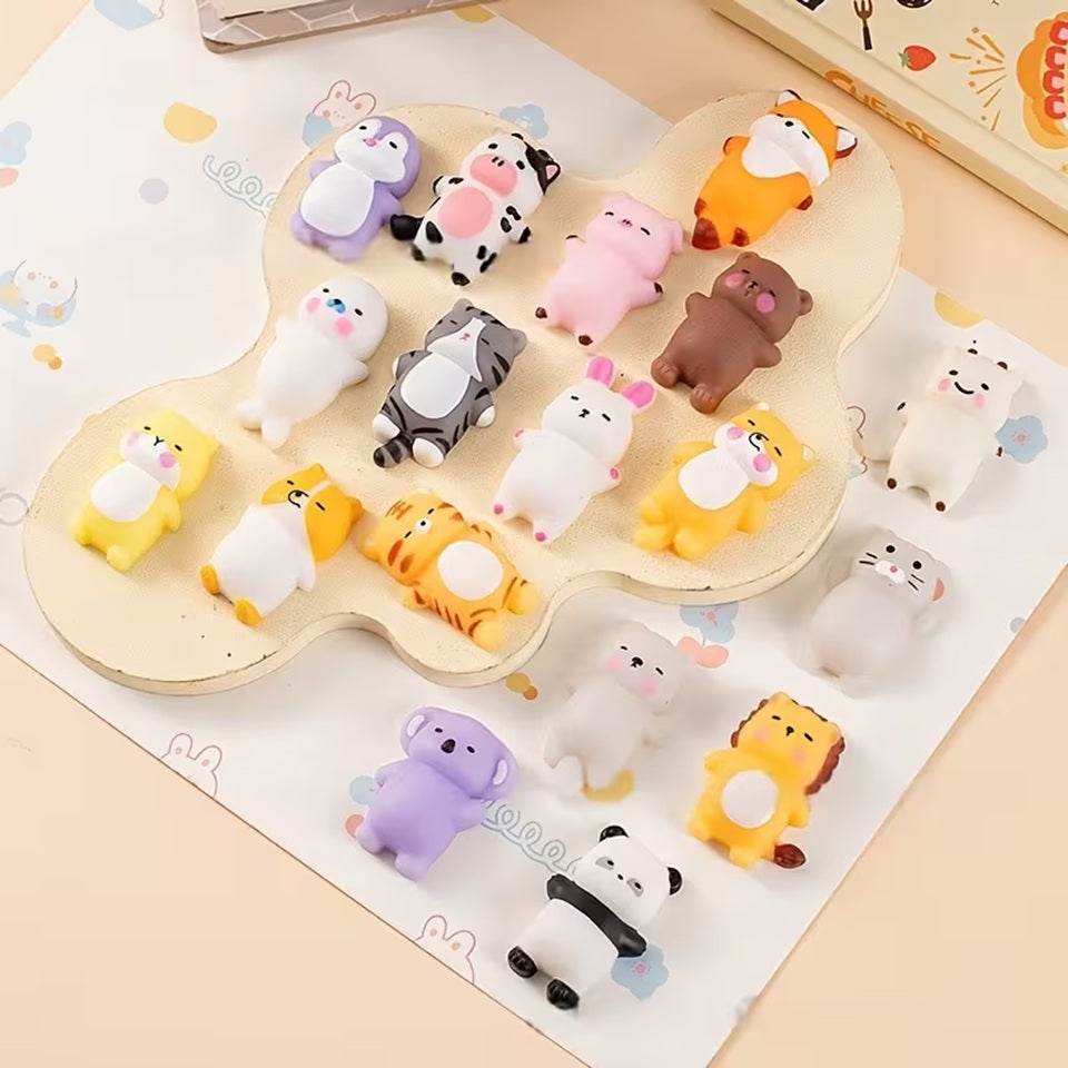 des squishy tout mou en forme de petits animaux trop mignons. Effets anti stress garanti !