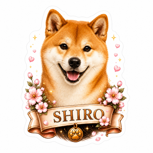 🐾 Sticker personnalisé animal de compagnie – 5,5 cm
