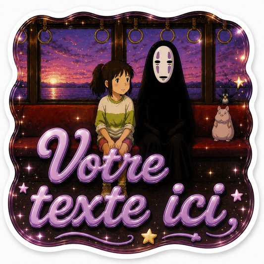 Sticker personnalisé Le voyage de Chihiro