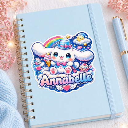 Sticker prénom personnalisé Cinnamoroll