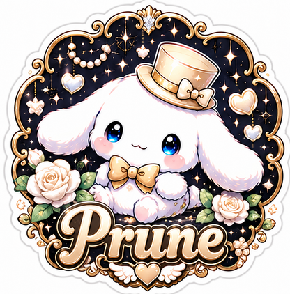 Sticker prénom personnalisable Cinnamoroll 🐾✨