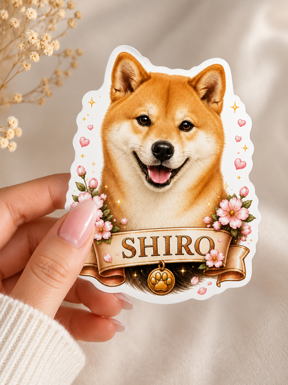 🐾 Sticker personnalisé animal de compagnie