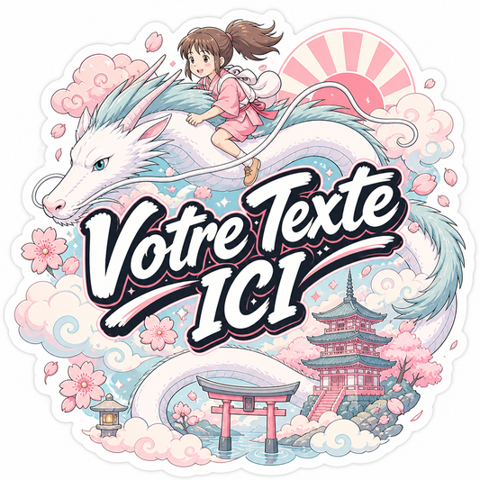 Sticker personnalisé Le voyage de Chihiro