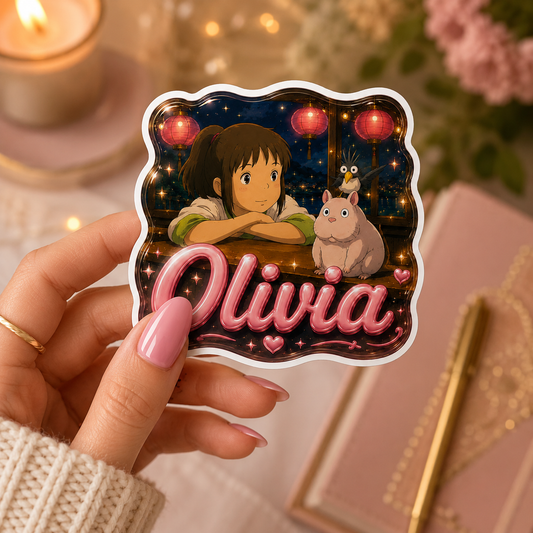 Sticker personnalisé Le voyage de Chihiro