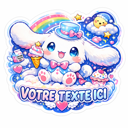 Sticker prénom personnalisé Cinnamoroll
