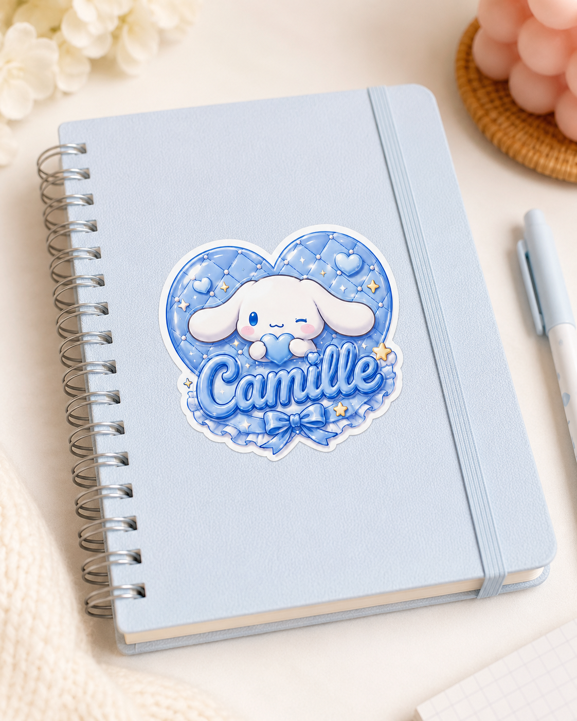 Sticker prénom personnalisé Cinnamoroll