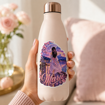 Sticker prénom personnalisable romantique Sakura Fuji 🌸🗻✨