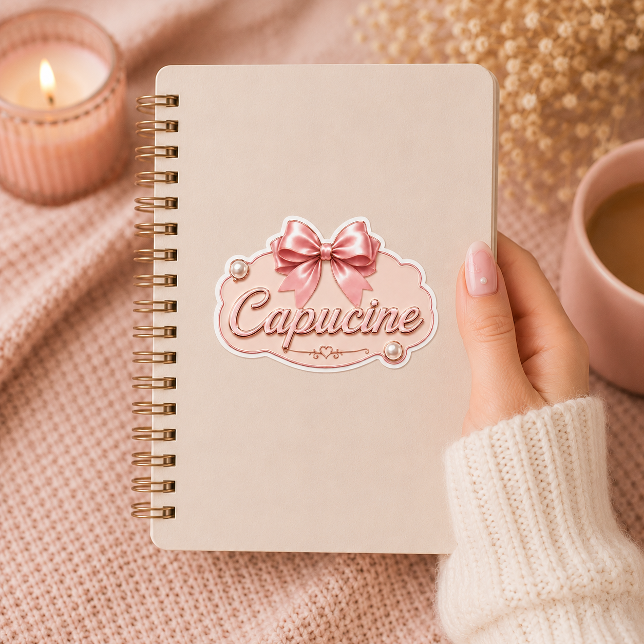 Sticker texte personnalisable Coquette 🎀✨