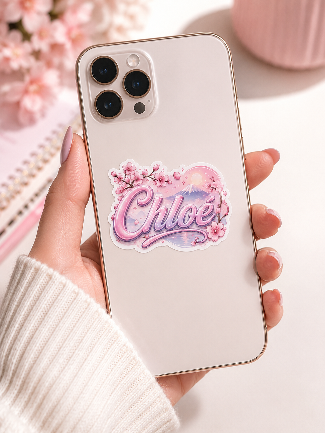 Sticker prénom personnalisable Sakura Dreams ☁️✨