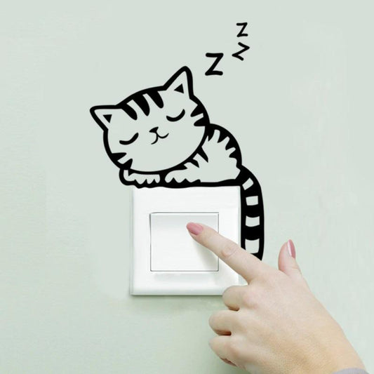 Sticker mural petit chat