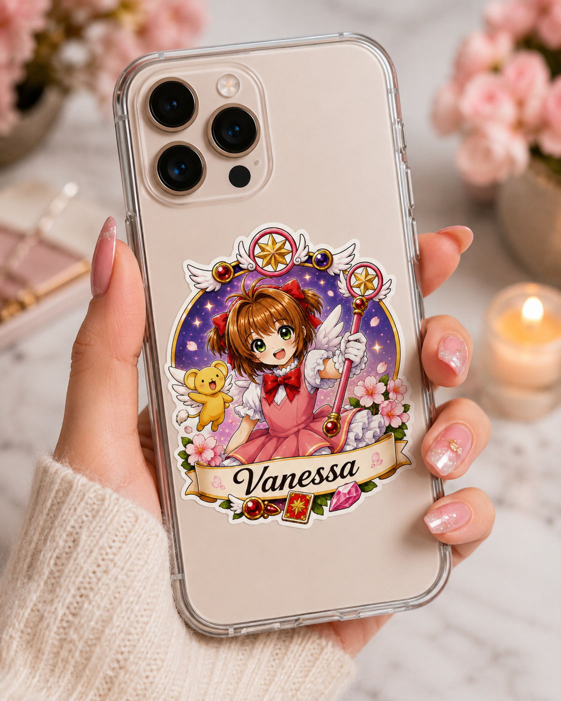 Sticker prénom personnalisé Card Captor Sakura