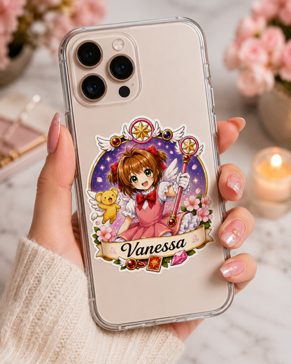 Sticker prénom personnalisé Card Captor Sakura