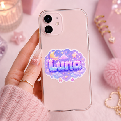 Sticker prénom personnalisable Cloudy Dreams ☁️✨