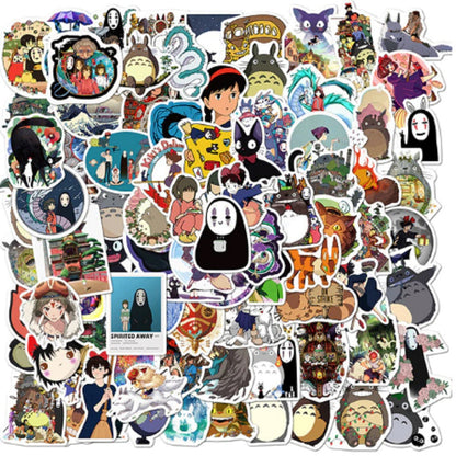 un lot de stickers aléatoires sur le thème des différents films Ghibli. Idéal pour le scrapbooking, pour la personnalisation.