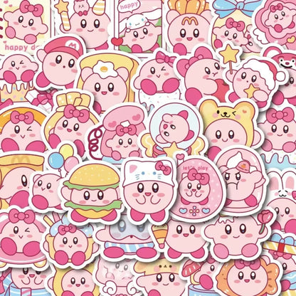 Lot de 20 stickers Kirby