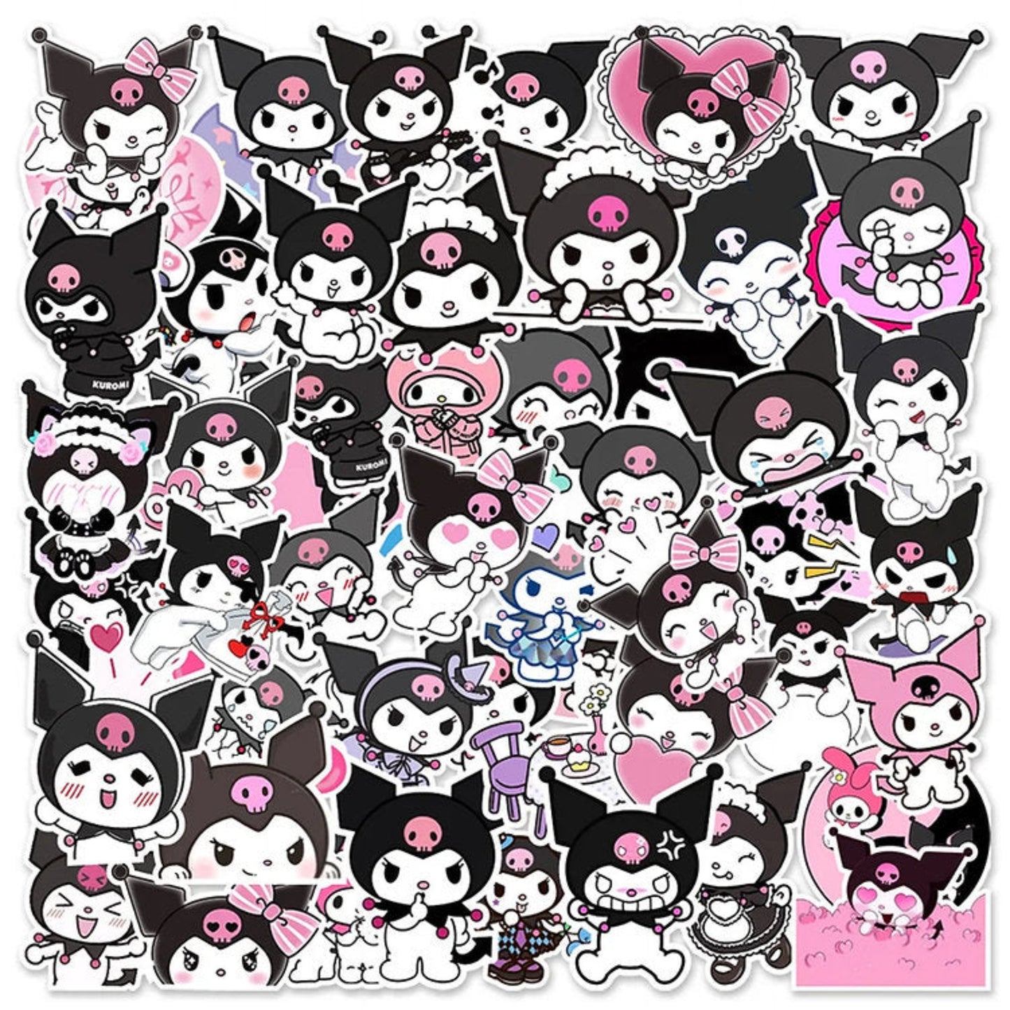 Lot de 20 stickers Kuromi