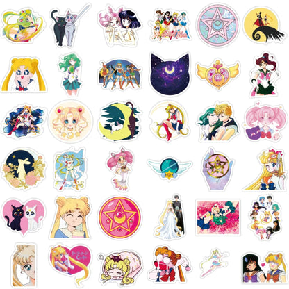 Lot de 20 stickers Sailormoon