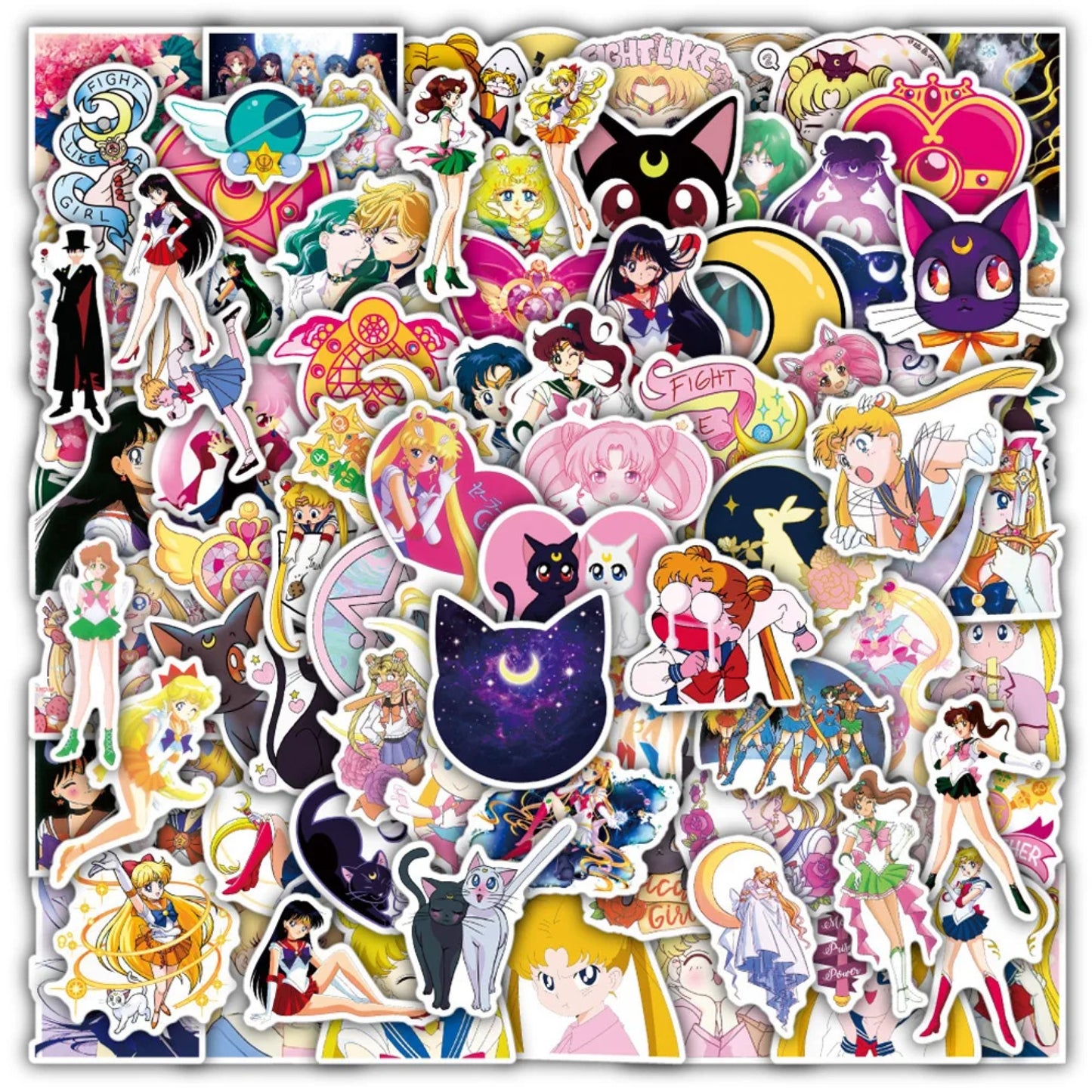 Lot de 20 stickers Sailormoon