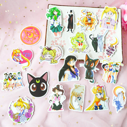 Lot de 20 stickers Sailormoon