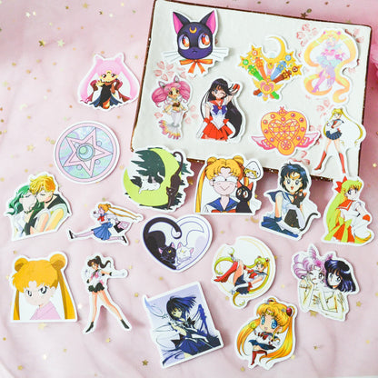 Lot de 20 stickers Sailormoon