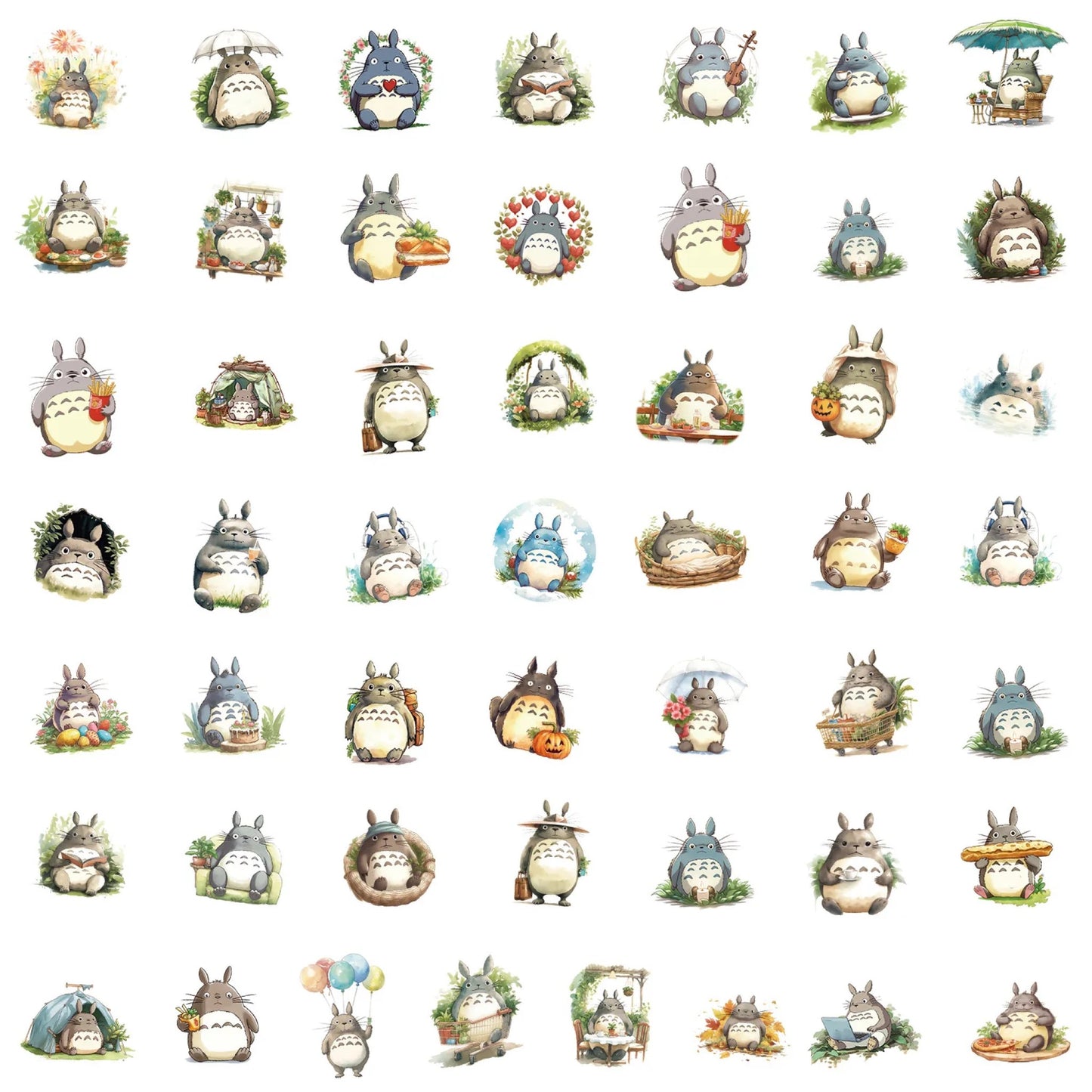 Lot de 20 stickers Totoro