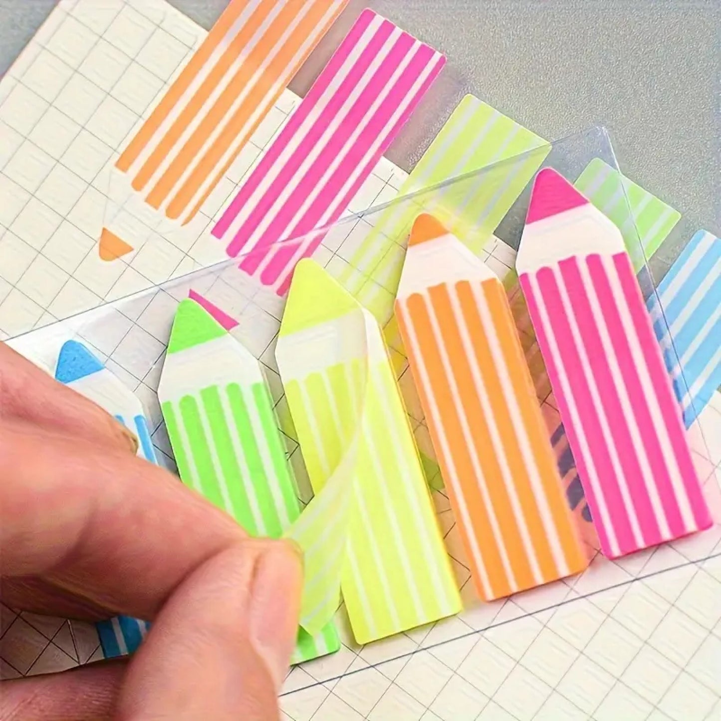 Sticky notes en forme de crayons