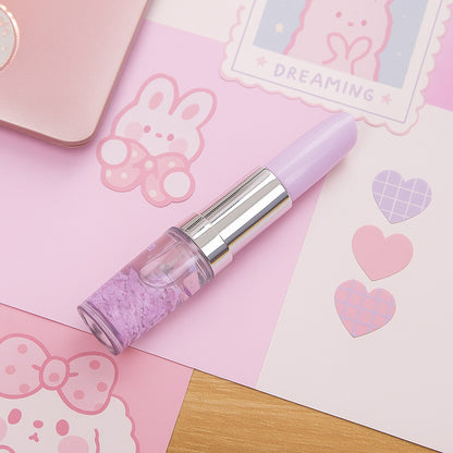 Stylo rouge à lèvres pailleté