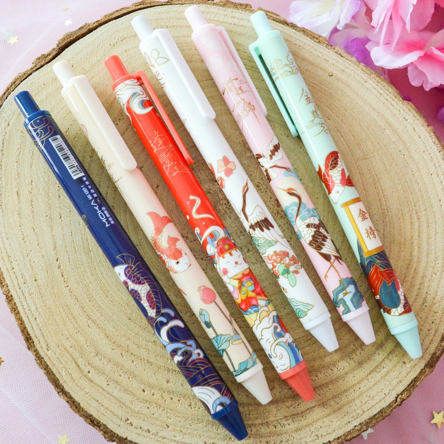 Stylo motif japonais