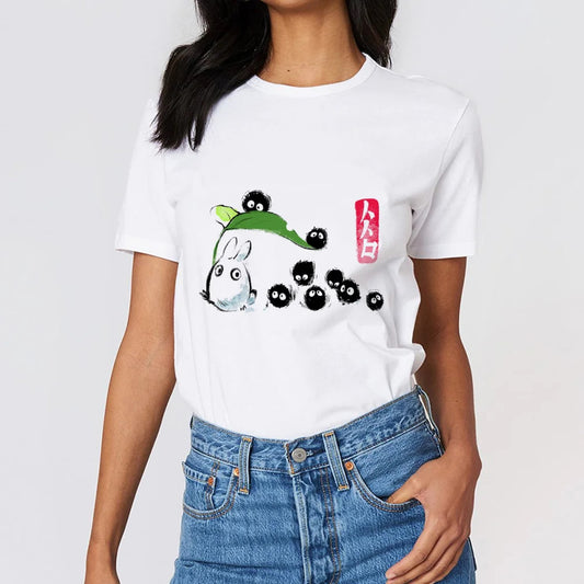 T-shirt chibi Totoro noiraudes
