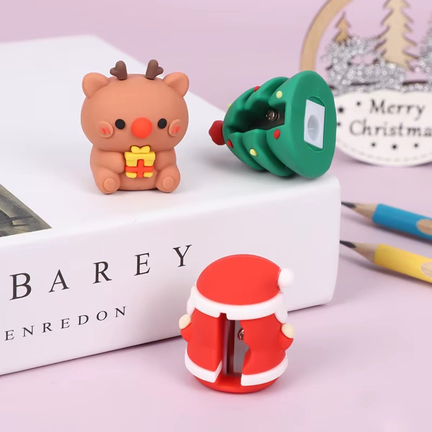 Taille-crayons thème Noël (PROMO -31%)