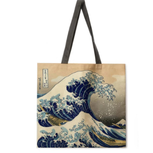 Tote bag vague kanagawa