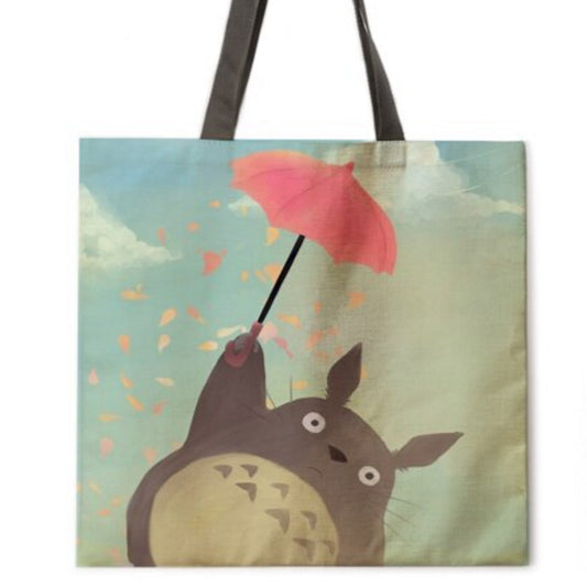 Tote bag Totoro et son parapluie
