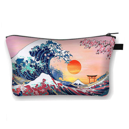 Trousse de toilette paysage japonais