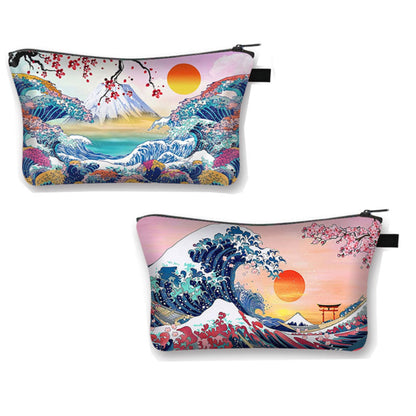 Trousse de toilette paysage japonais