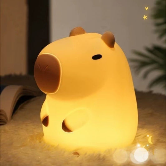 une veilleuse souple et malléable en forme de capybara