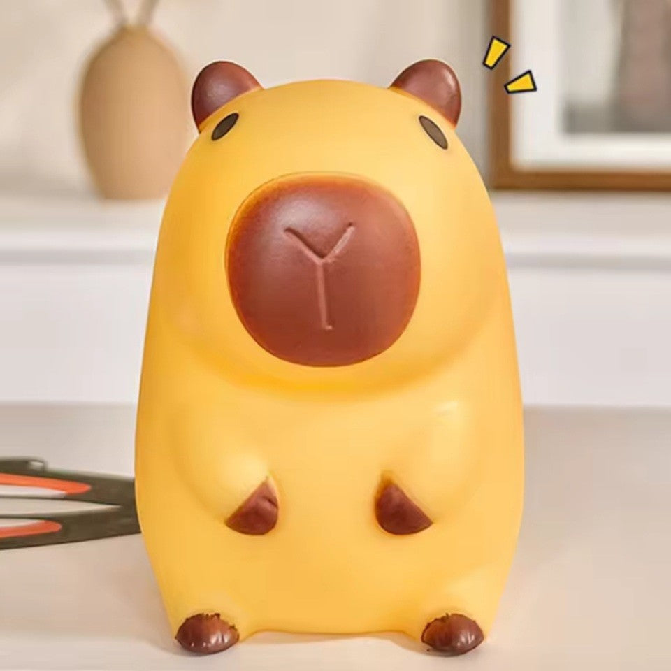 une veilleuse souple et malléable en forme de capybara